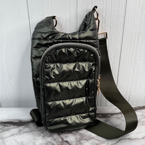 WanderFull HydroBag Quilted Puffer Crossbody Bag - Green - Picture 3 of 11